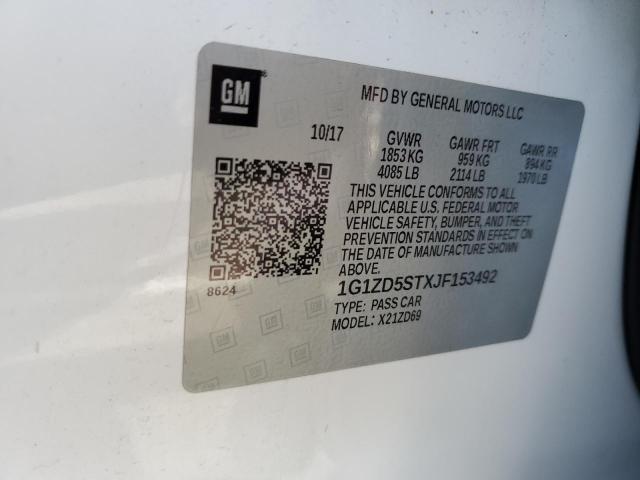 Lot #2462211570 2018 CHEVROLET MALIBU LT salvage car