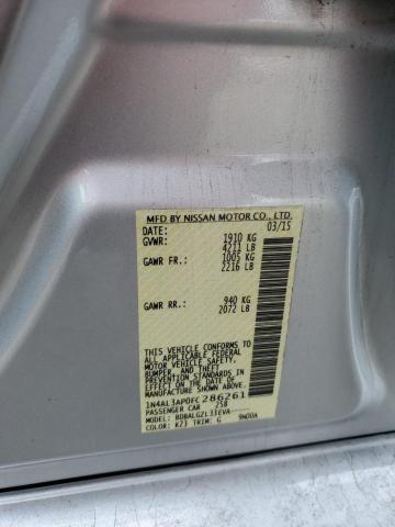 2015 NISSAN ALTIMA 2.5 1N4AL3AP0FC286261