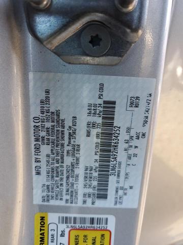 2017 LINCOLN MKZ PREMIE - 3LN6L5A92HR634252