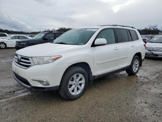 TOYOTA HIGHLANDER 2013 white  gas 5TDBK3EH5DS218568 photo #1