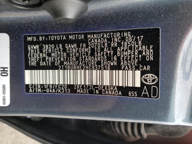2017 TOYOTA COROLLA L - 2T1BURHE2HC937516