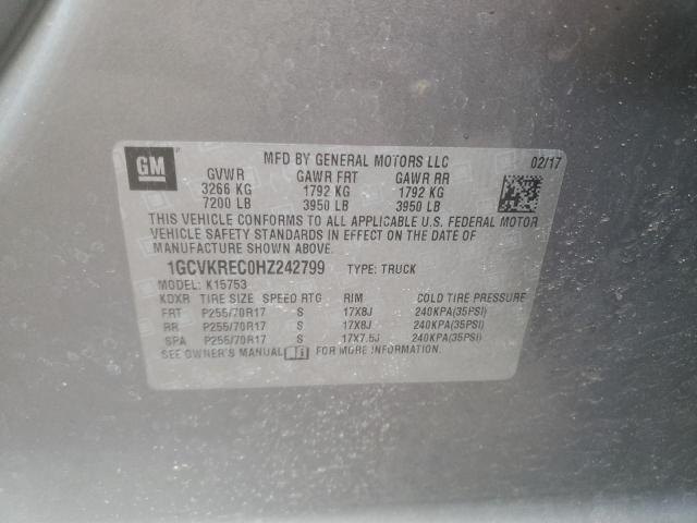2017 CHEVROLET SILVERADO - 1GCVKREC0HZ242799