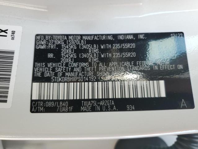 2023 TOYOTA HIGHLANDER - 5TDKDRBHXPS014192