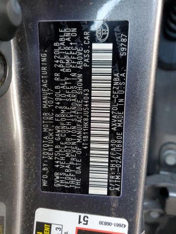 2018 TOYOTA CAMRY L - 4T1B11HK8JU544043