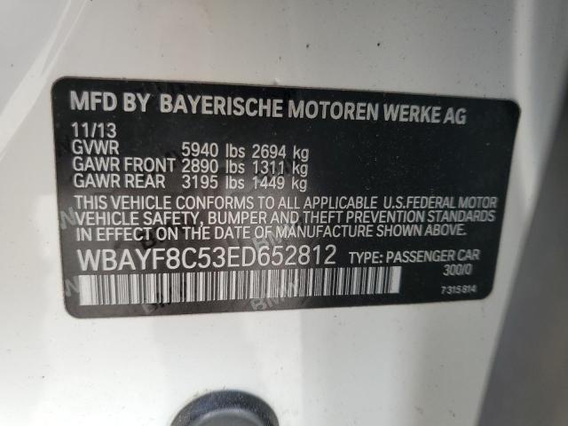 VIN WBAYF8C53ED652812 2014 BMW 7 Series, 750 Lxi no.12