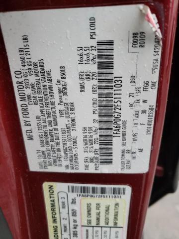 2015 FORD FUSION S - 1FA6P0G72F5111031