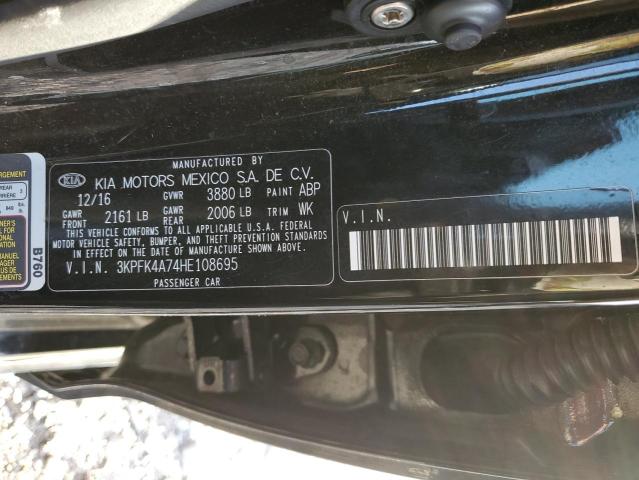 2017 KIA FORTE LX 3KPFK4A74HE108695