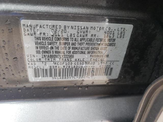 VIN 3KPA24AB8KE202052 2020 NISSAN SENTRA no.12