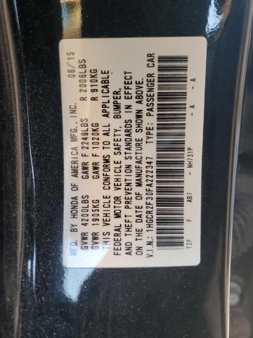 2015 HONDA ACCORD LX 1HGCR2F30FA222347