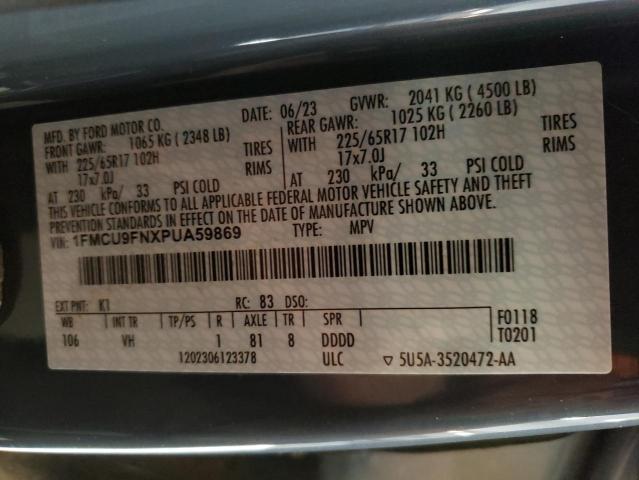 1FMCU9FNXPUA59869 2023 FORD ESCAPE - Image 12