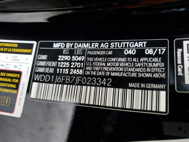 2018 MERCEDES-BENZ E 400 - WDD1J6FB7JF023342