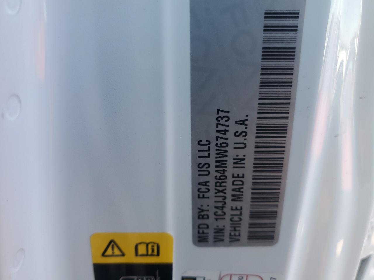 1C4JJXR64MW674737 2021 Jeep Wrangler Unlimited Rubicon 4Xe