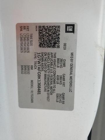 2019 GMC SAVANA G25 - 1GTW7AFG9K1368481