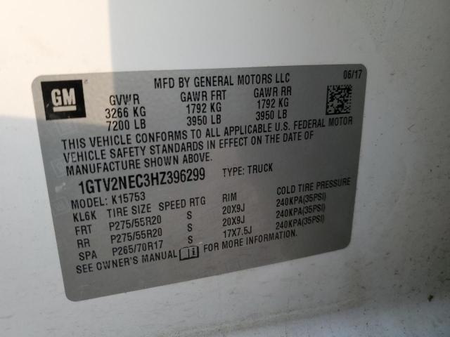2017 GMC SIERRA K15 - 1GTV2NEC3HZ396299