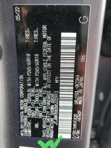 JTJAM7BX0N5332913 2022 LEXUS GX