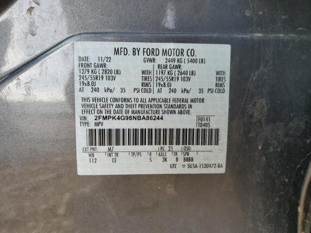 2022 FORD EDGE SE - 2FMPK4G98NBA86244