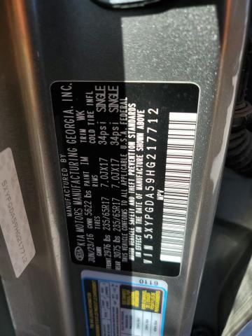 2017 KIA SORENTO LX 5XYPGDA59HG217712
