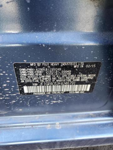 2015 SUBARU IMPREZA PR JF1GPAC62FH246791