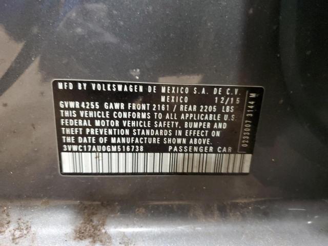 2016 VOLKSWAGEN GOLF SPORT - 3VWC17AU0GM516738