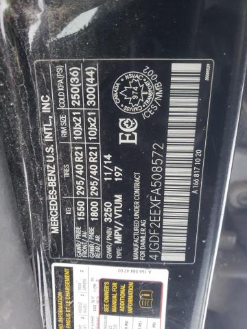 2015 MERCEDES-BENZ GL 350 BLU - 4JGDF2EEXFA508572