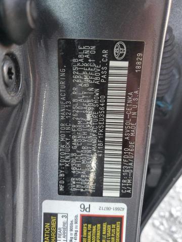 VIN 4T1BF1FK5EU356400 2014 Toyota Camry, L no.12