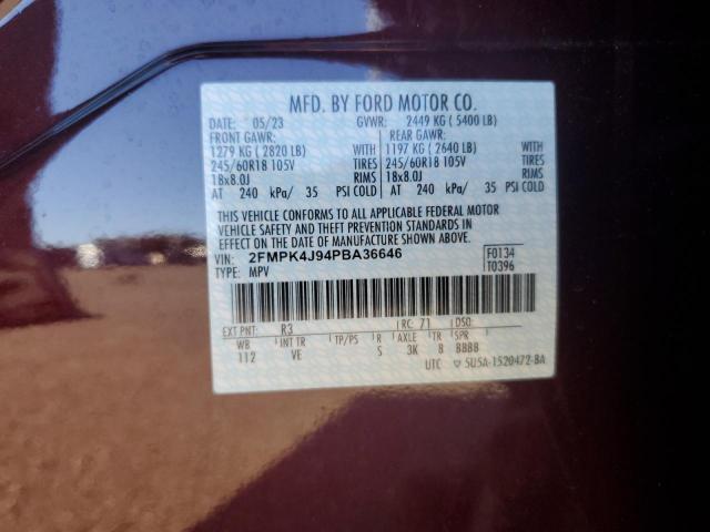 2023 FORD EDGE SEL - 2FMPK4J94PBA36646