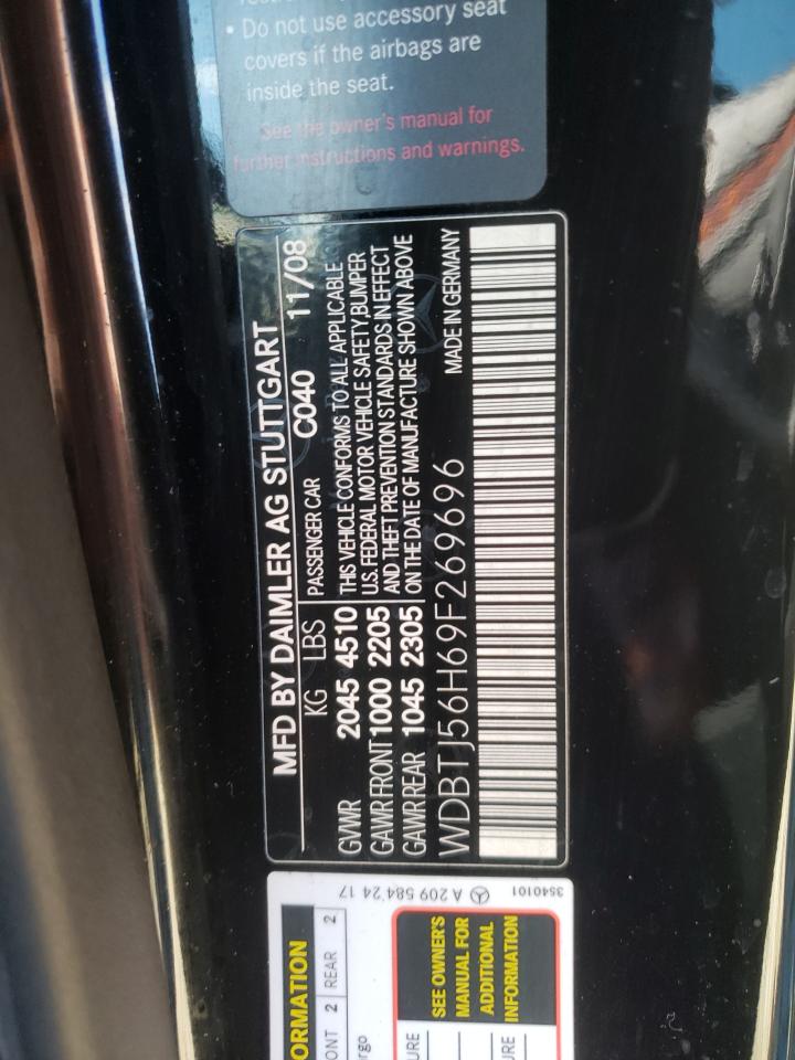 WDBTJ56H69F269696 2009 Mercedes-Benz Clk 350