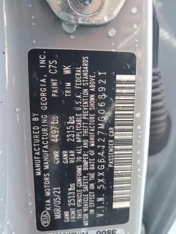 2021 KIA K5 GT LINE 5XXG64J27MG068921