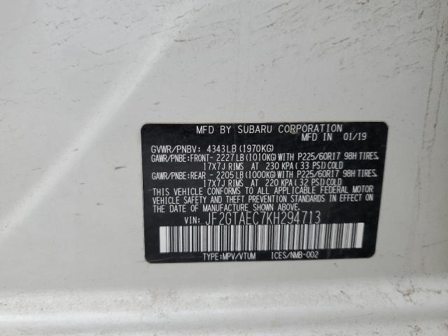 2019 SUBARU CROSSTREK - JF2GTAEC7KH294713