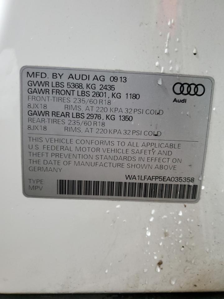 WA1LFAFP5EA035358 2014 Audi Q5 Premium Plus