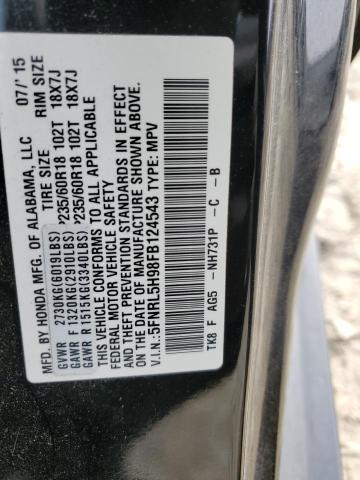 2015 HONDA ODYSSEY TO 5FNRL5H98FB124543