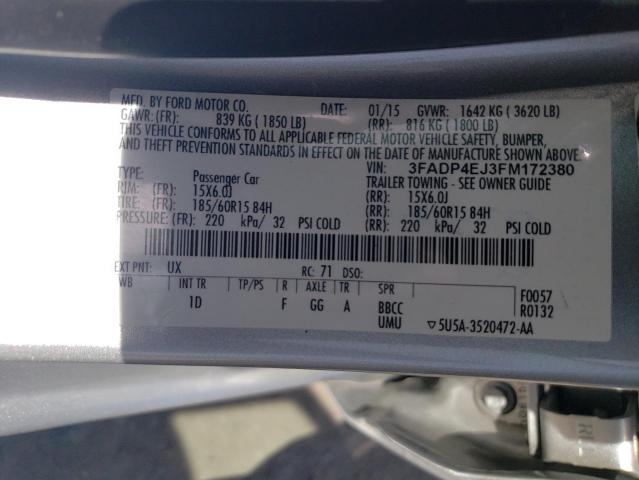 2015 FORD FIESTA SE 3FADP4EJ3FM172380