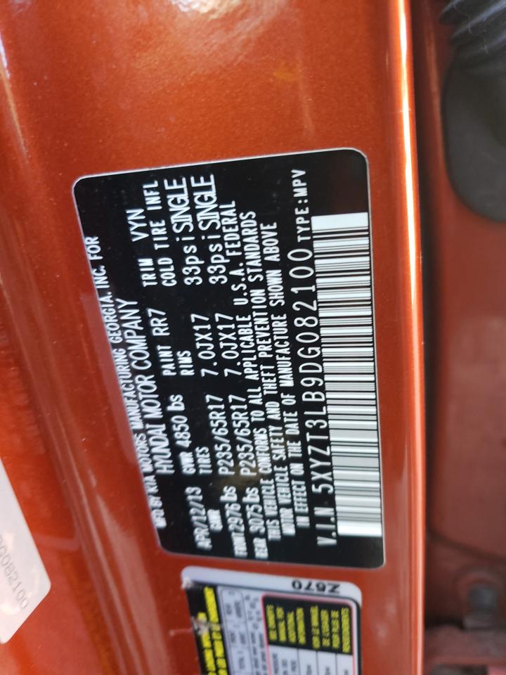 5xyzt3lb9dg082100 5XYZT3LB9DG082100 2013 Hyundai Santa Fe Sport