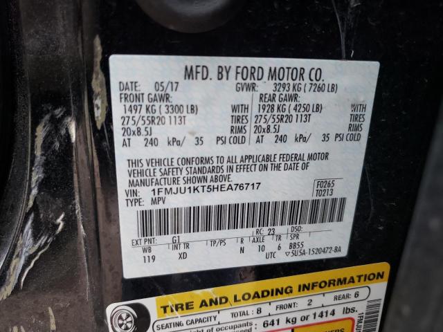 2017 FORD EXPEDITION 1FMJU1KT5HEA76717