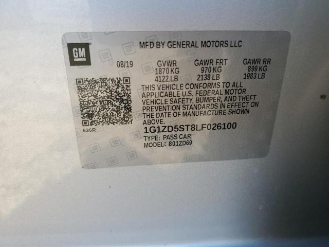 2020 Chevrolet Malibu Lt VIN: 1G1ZD5ST8LF026100 Lot: 41597824