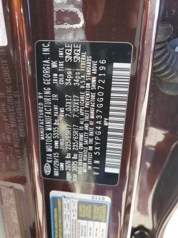 2016 KIA SORENTO LX 5XYPG4A37GG072196