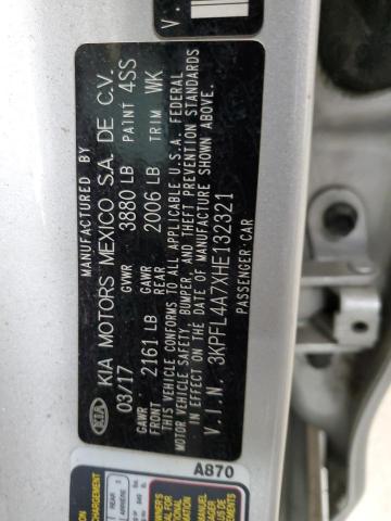 2017 KIA FORTE LX #3315988152