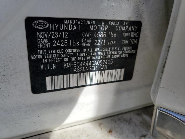 2012 Hyundai Sonata Hybrid VIN: KMHEC4A44CA057415 Lot: 41246794