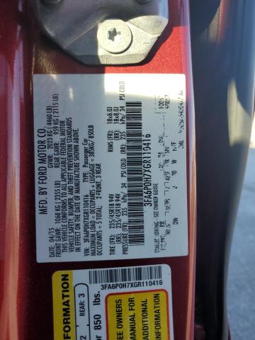 2016 FORD FUSION SE - 3FA6P0H7XGR110416