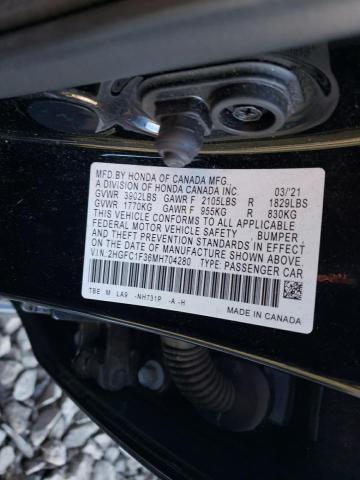 2021 HONDA CIVIC EX 2HGFC1F36MH704280