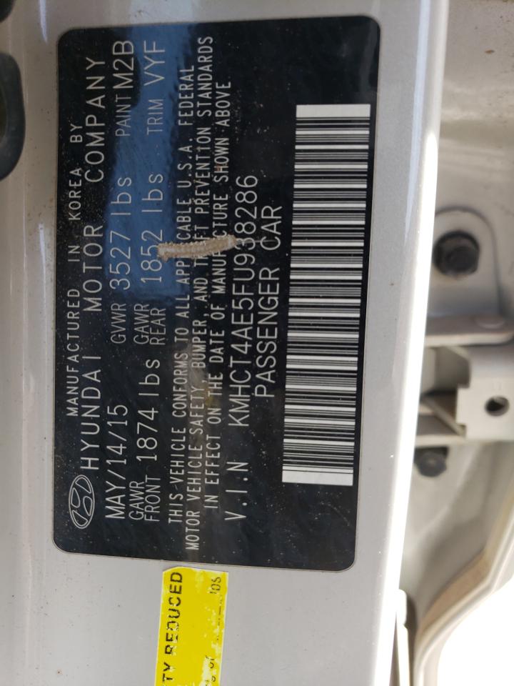 KMHCT4AE5FU938286 2015 Hyundai Accent Gls