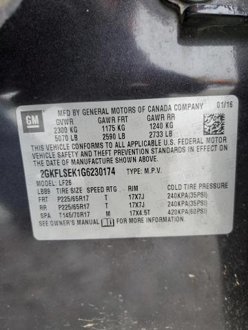 2016 GMC TERRAIN SL 2GKFLSEK1G6230174
