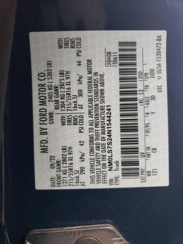 2022 FORD TRANSIT CO NM0LS7S24N1544241