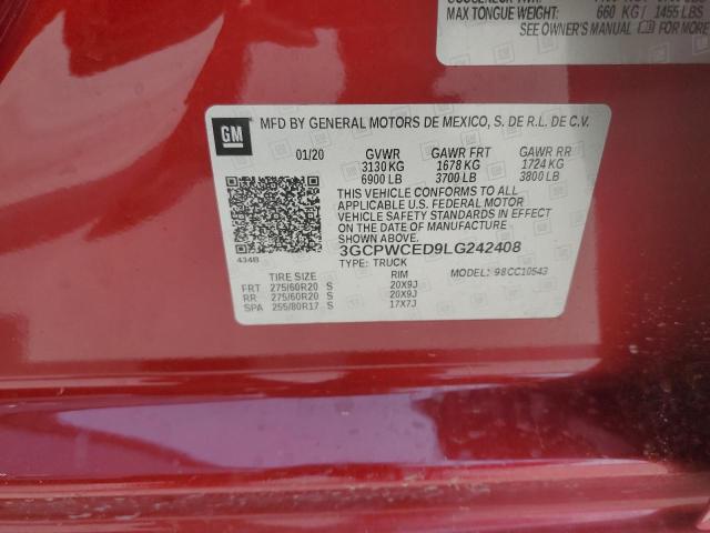 2020 CHEVROLET SILVERADO - 3GCPWCED9LG242408