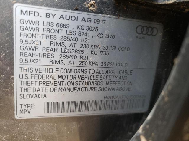 VIN WA1VAAF70JD013526 2018 Audi Q7, Prestige no.13