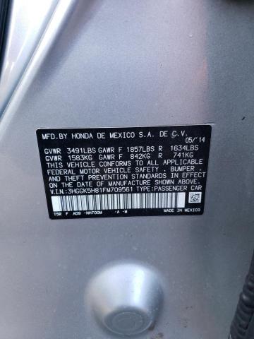 2015 HONDA FIT EX 3HGGK5H81FM709561
