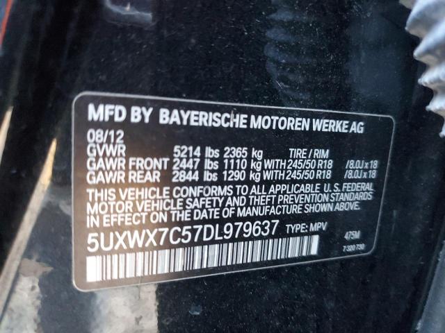 VIN 5UXWX7C57DL979637 2013 BMW X3, Xdrive35I no.12