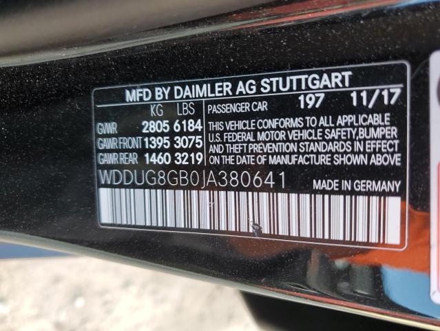 2018 MERCEDES-BENZ S 560 4MAT - WDDUG8GB0JA380641
