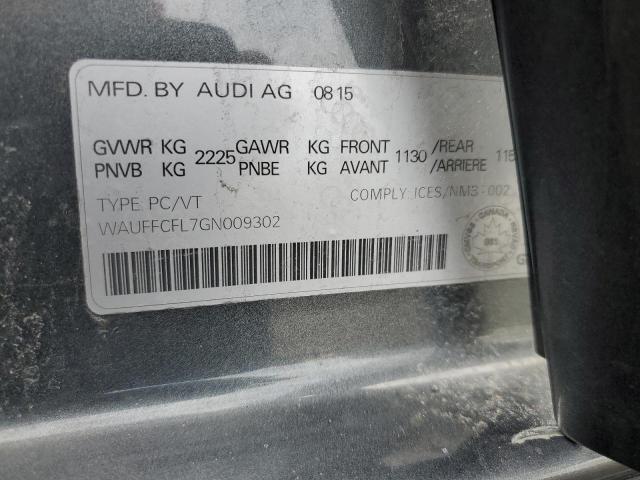 2016 AUDI A4 PROGRES - WAUFFCFL7GN009302
