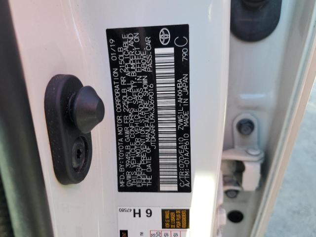 2019 TOYOTA PRIUS JTDKARFU9K3069016